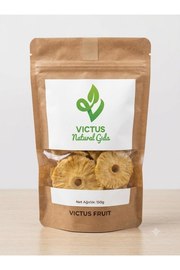 Dried Pineapple 150 Gr Victus Natural Dry Fruit Pineapple - Soft Dried, with a Delightfully Thick Texture, No Added Sugar, Vegan