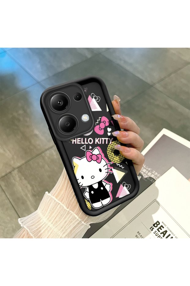 Redmi Note 13 Pro 4g Compatible Black Silicone Case with Shockproof Camera Protection