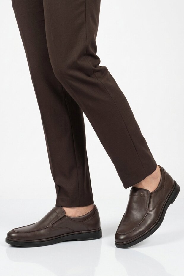 Brown Genuine Leather Men's Casual Shoes