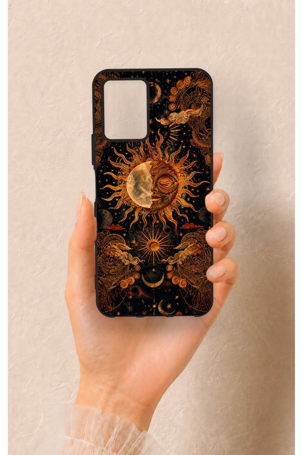 Vivo Y33S Compatible Mystic Sun Pattern Silicone Case