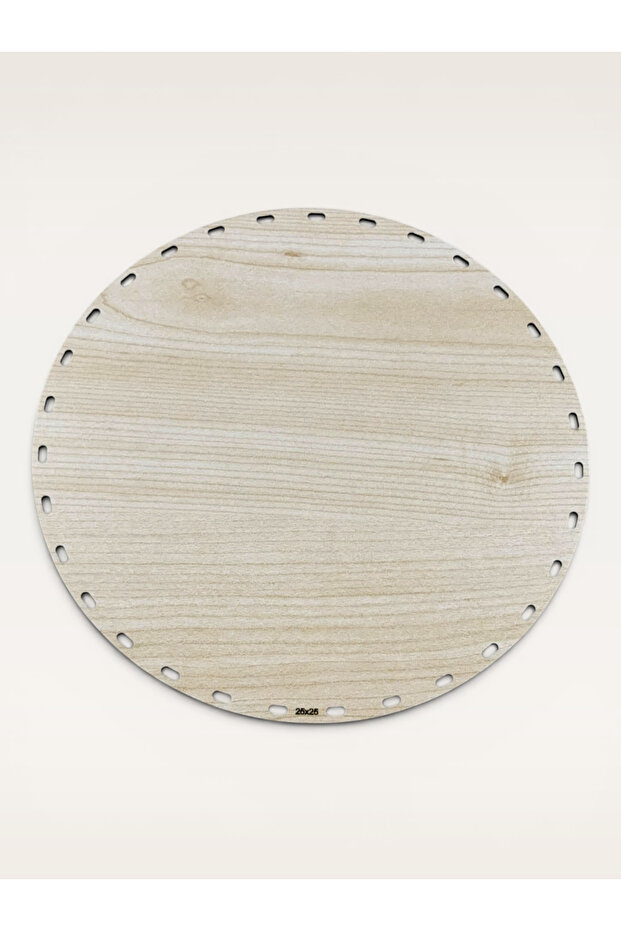 33.6 cm Round Wooden Rattan Base - Large Tray, Pouf, Wall Decor, and Extra Wide Macrame Basket Weaving Plate