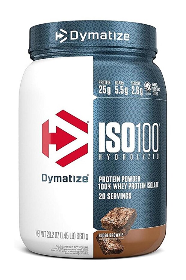 بروتين مصل اللبن ISO - 25 جرام بروتين - بنكهة البراوني - 660 جرام - 20 حصة