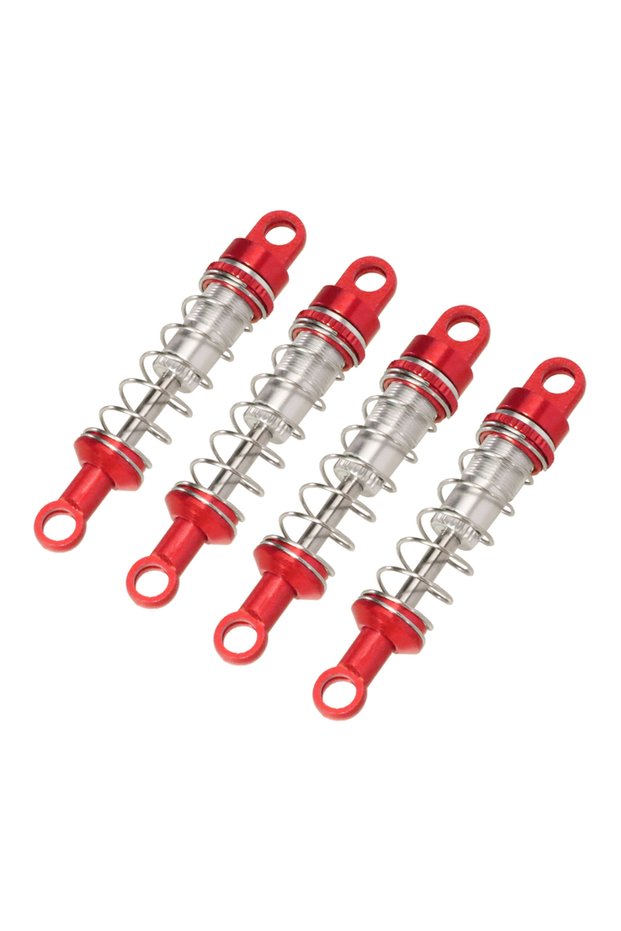 Red 4PCS 60mm Oil Filled Type Metal Shock Absorber For MN MN78 MN82 MN168 MN99sV2 RC Car Adjustable