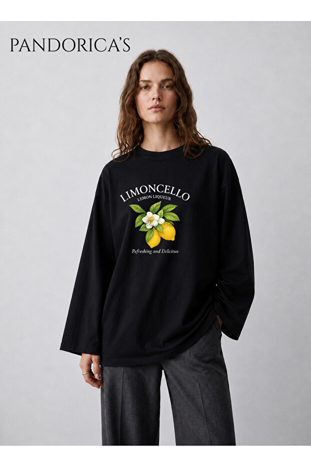 Oversize Wide Cut Long Sleeve 100% Cotton Summer Printed T-Shirt