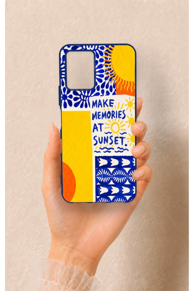Vivo Y21 Compatible Sunset Patterned Silicone Case