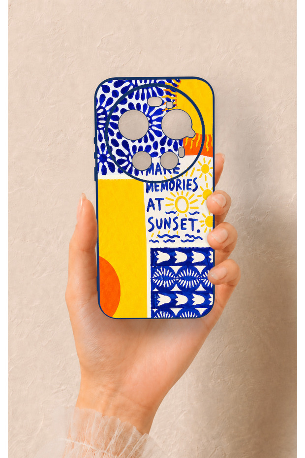 Mi 17 Ultra Compatible Sunset Patterned Silicone Case