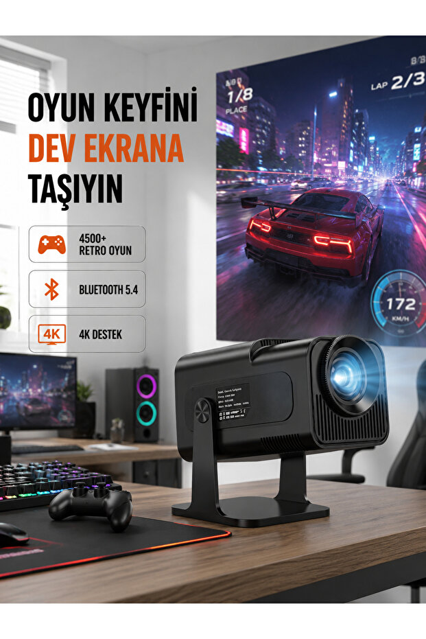 جهاز عرض صغير HCS350pro من الجيل الجديد مع نظام تشغيل أندرويد 11