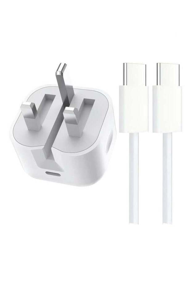 40W USB-C Fast Charger with 1M Type-C to C Braided Cable – Compatible with iPhone 15/15 Pro/15 Pro Max, iPad Pro, Samsung Galaxy S23/S22, Xiaomi, Huawei, and All USB-C Devices