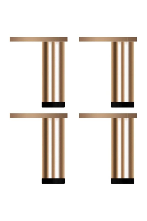 set of 4 metal furniture legs – made of aluminum alloy – height adjustable by 200 mm – maximum load capacity of 300 kg – easy to assemble