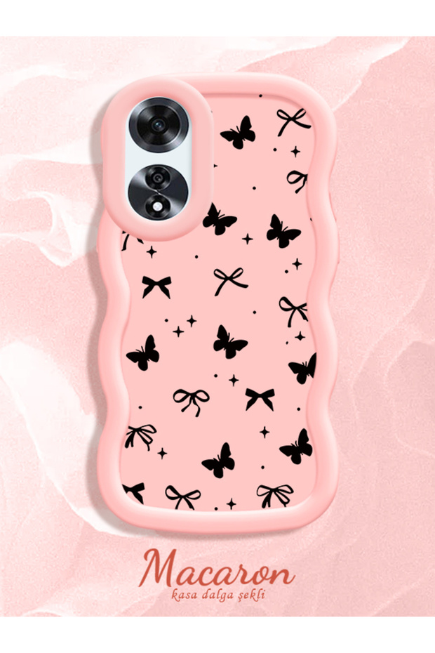 Oppo A60 Compatible Thin Butterfly Bow Printed Soft Structure Daily Use Phone Case