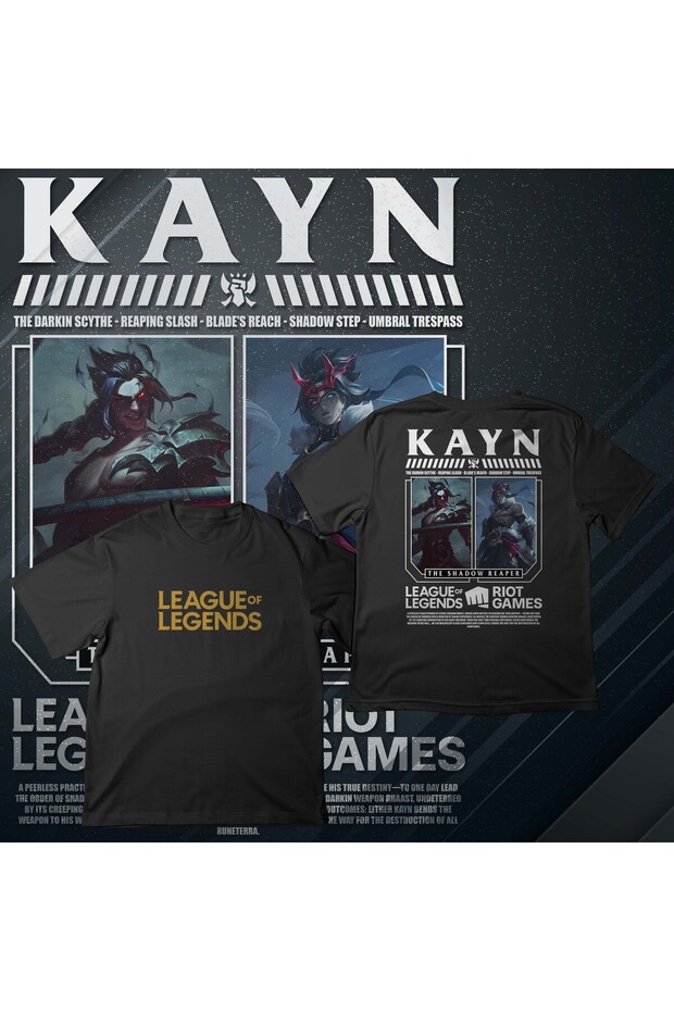 League of Legends -Kayn- Printed Oversize T-Shirt