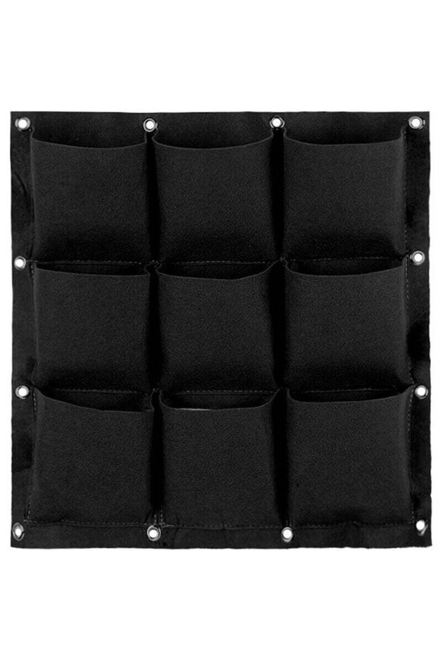 Wall-mounted planter bag. Hanging planter bag. Plant growth bag. Vertical wall-mounted flower pot. Indoor/outdoor flower pot. 9 pockets. for home,...