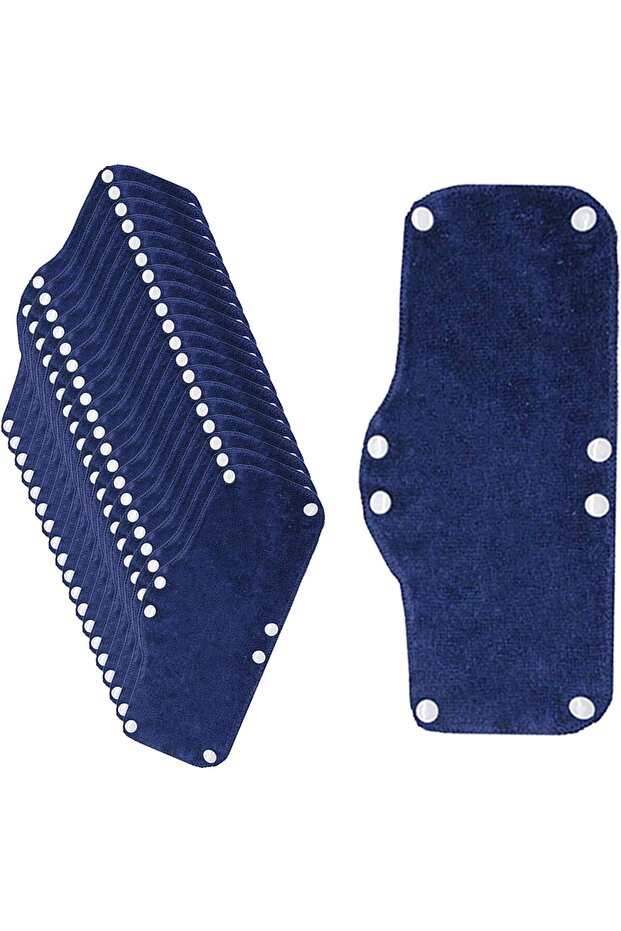 Cotton washable helmet sweatband - reusable snap-button liner and sweat pad, suitable for helmet accessories - 20 pieces