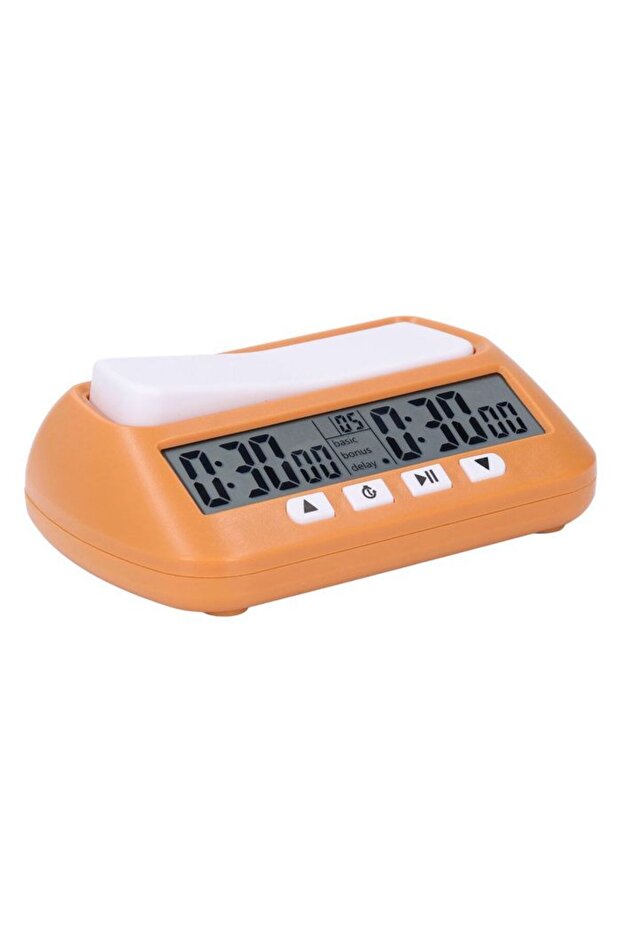 Digital chess timer, chess clock, digital timer, portable timer, professional game timer, yellow