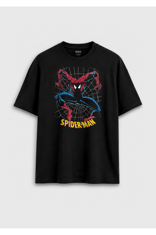 Spider Spider-Man Special Design Printed Unisex Black T-Shirt