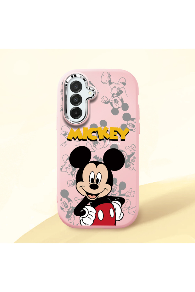 Samsung Galaxy A26 Compatible Case Camera Protector Pink Silicone Couple Phone Case Character Patterned