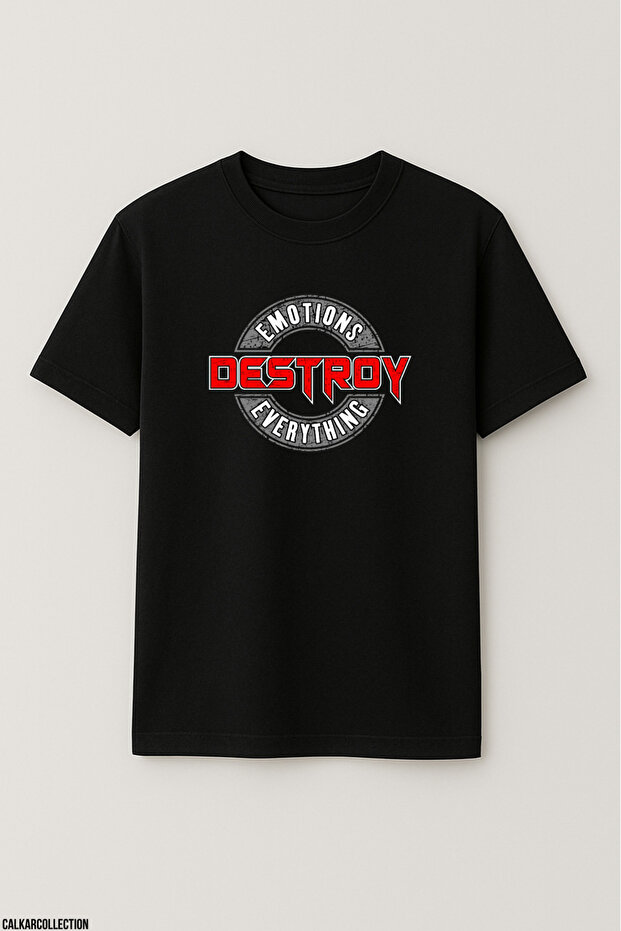 Unisex Oversize Emotions Destroy Everything Tshirt