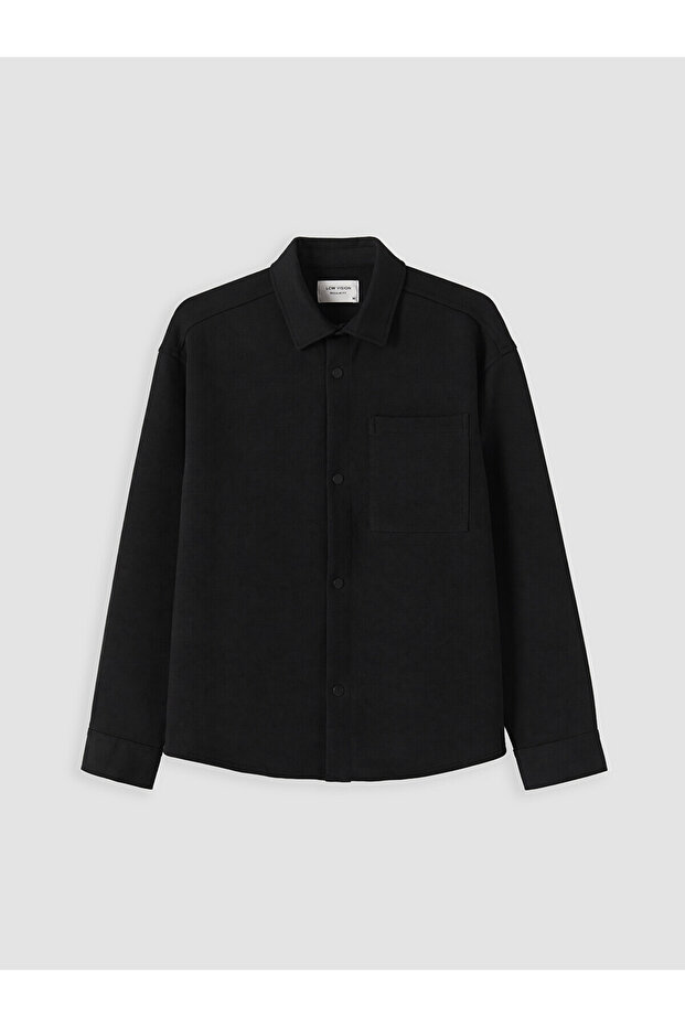 Lcw Vision Black Regular Fit Men's Shirt Jacket