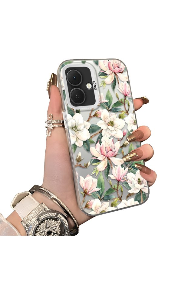 Tecno Spark Go 2(Km4) Compatible Hard Acrylic Back Silicone Edge Lens Protection Case