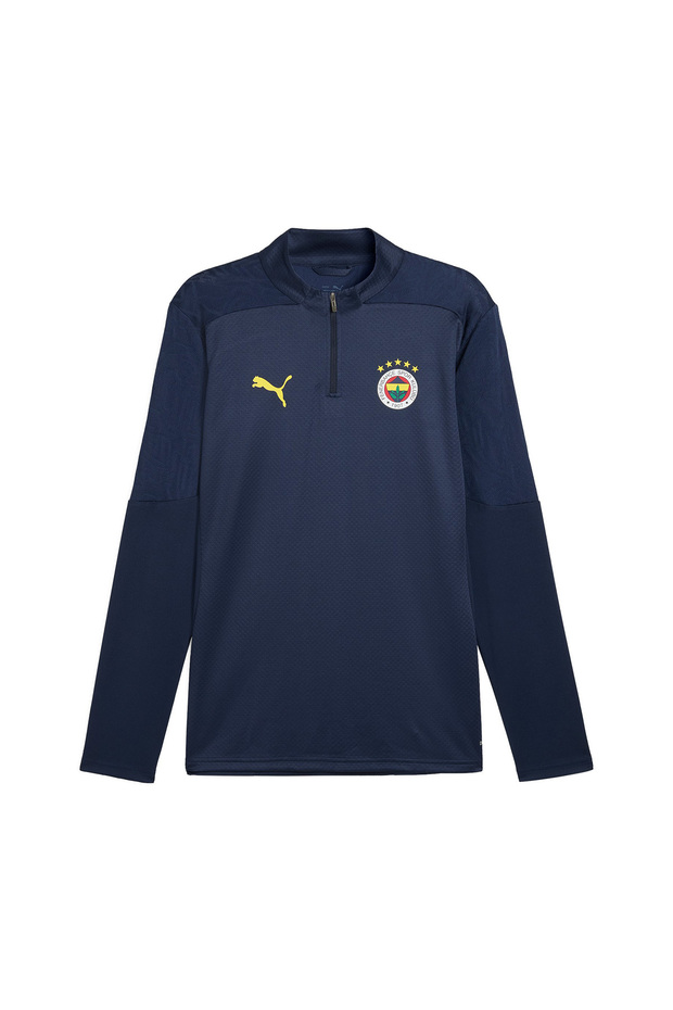 Fenerbahçe Training 1/4 Zip Top Men's Navy Blue T-Shirt