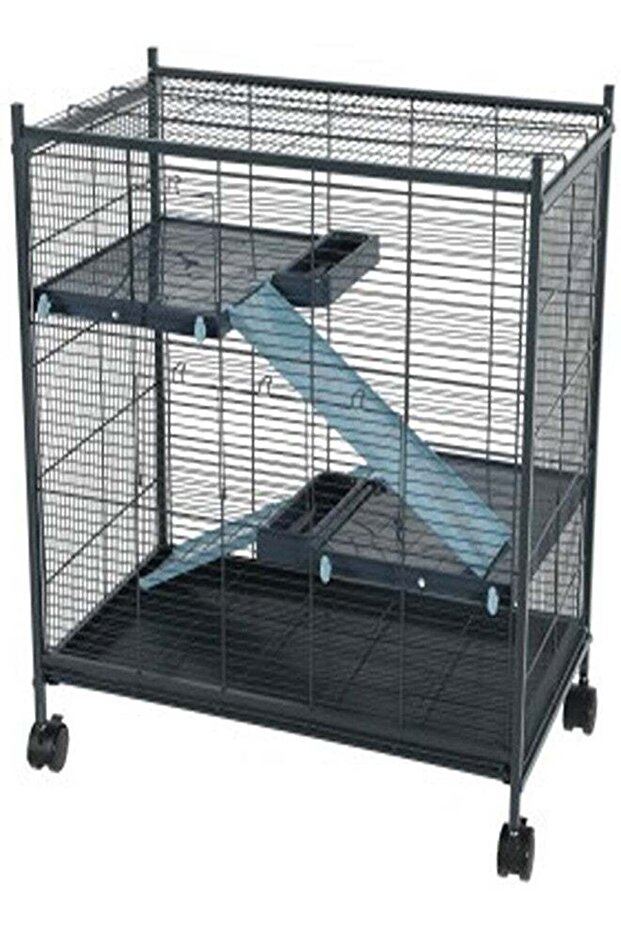 Rodent Cage Indoor 2 Mini Loft Blue