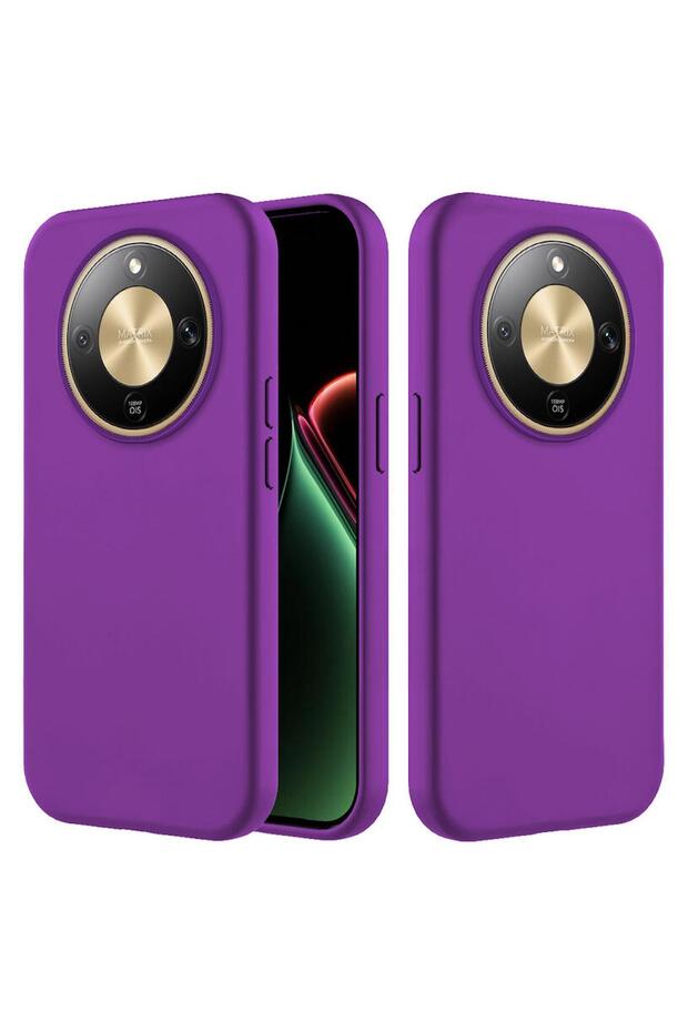 Honor Magic 8 Lite Compatible Case Velvet Erasable Launch Case Deep Purple