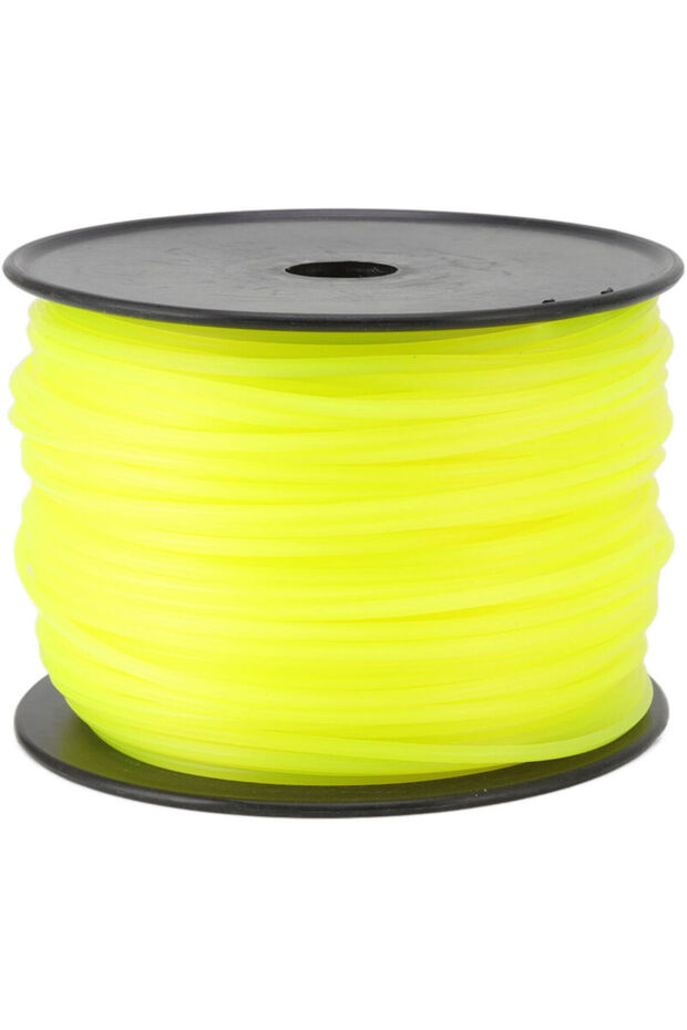 3.0mm square yellow lawn mowing line, 168m, compatible with multiple brands.