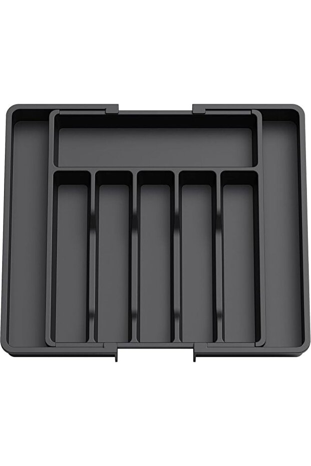 Expandable Silverware Drawer Organizer, Adjustable Kitchen Flatware Organizer with Removable Divider