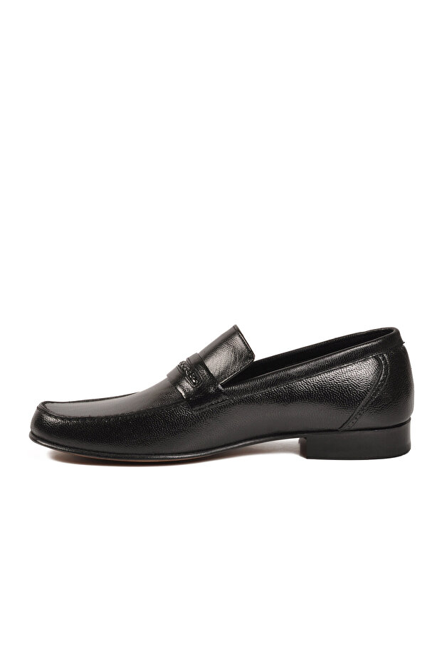 Black Genuine Leather Leather Sole Men's Classic Shoes 548110 m