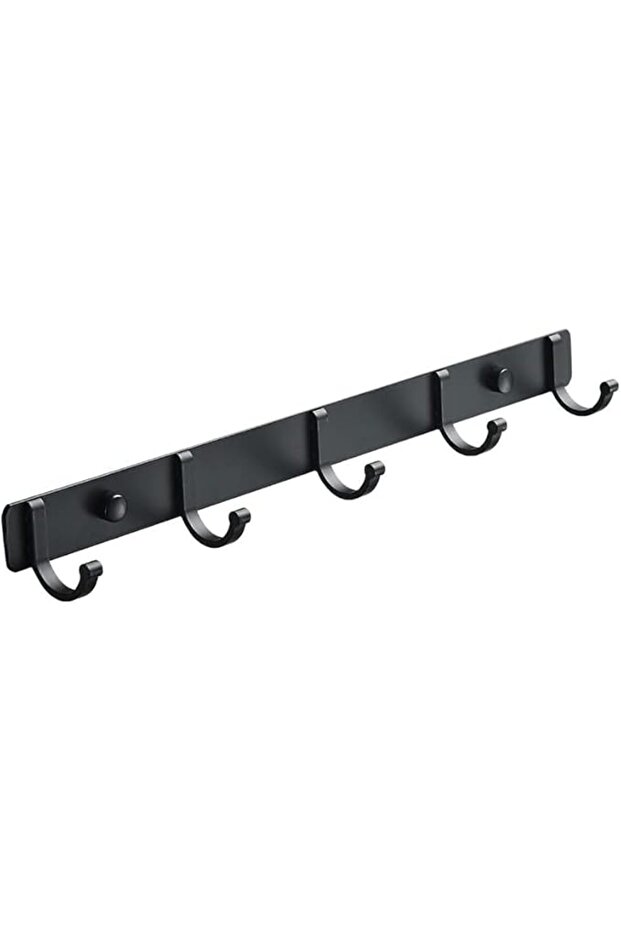 Sticks Wall-Mounted Coat Rack Rail Hook with 6 Retractable Pegs – Modern, Space-Saving Storage Organ