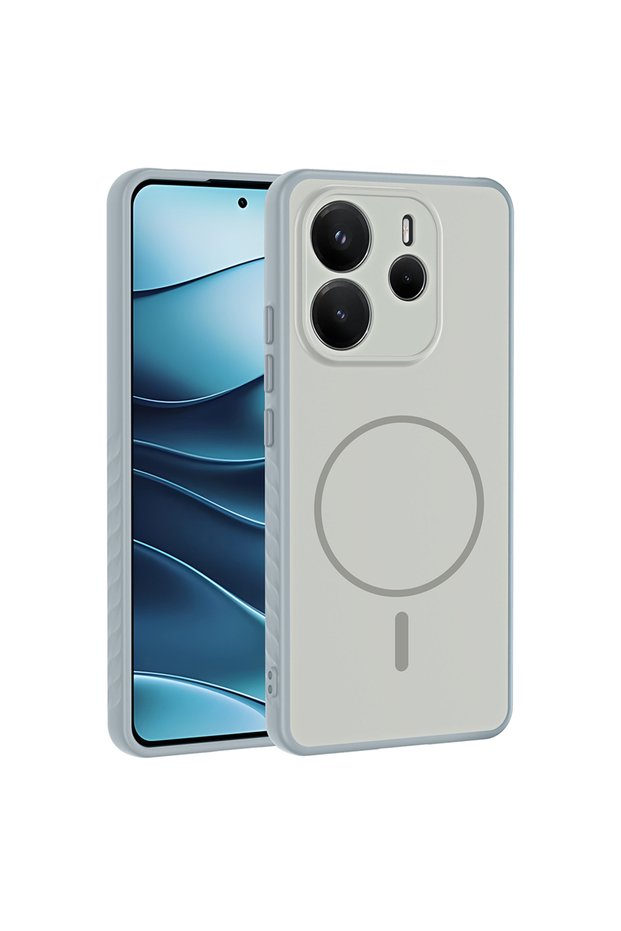 Xiaomi Redmi Note 14 4g Case with Camera Lens Protection, Magsafe Compatible Silicone