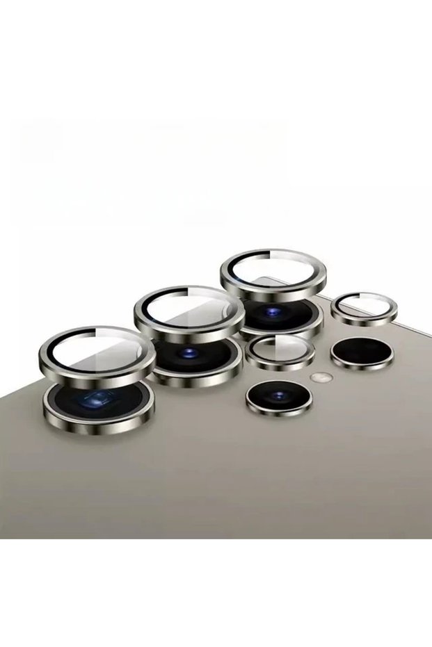 For Galaxy S24 Ultra Gray For S24 S23 Ultra/FE Lens Protectors Aluminum Alloy Metal Tempered Glass
