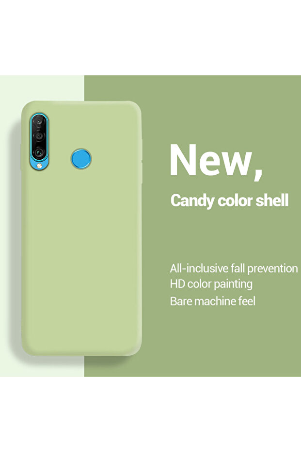 P30 Lite green Liquid Silicone Phone Case for Huawei P30 lite P40 lite E Y6 Y7 Y9 Prime 2019 Y6P Y7P