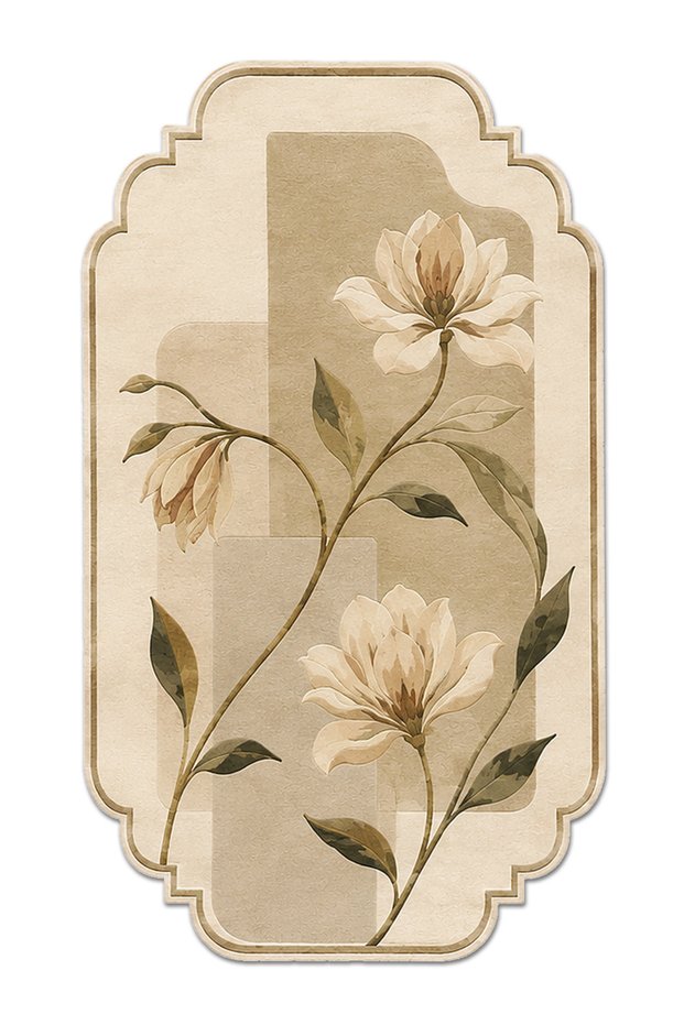Sdt Traditional Patterned Modern Woven Base Decorative Carpet Sdtamor5113