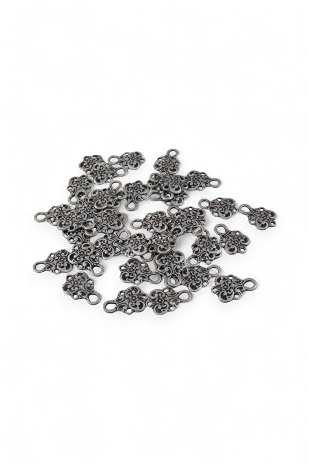 Traditional Tulip Model Stainless Brass Metal 5 Pieces (Earring Device, Bracelet End, Brooch Accessory)