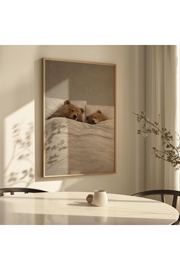 One Piece Living Room Painting Sleeping Bears Vrynt