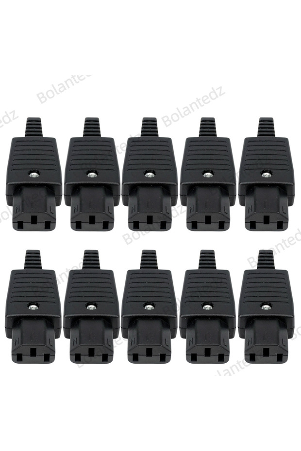 10pcs C13 IEC320 C14 C15 AC PDU/UPS Wired Power Outlet Socket Cable Assemble Install Electrical Pane