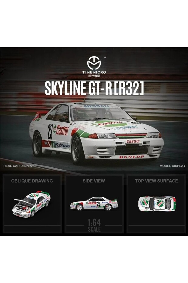 Time Micro 1:64 Nissan Skyline Gtr R32 Racing Livery ^23