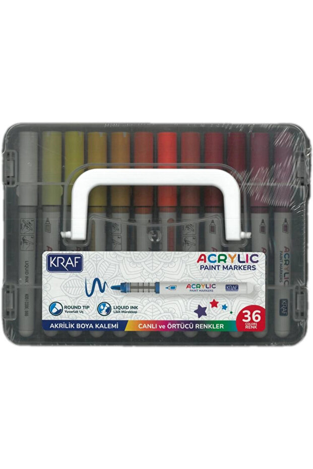 666 Acrylic Marker Round Tip Paint Pen Set of 36