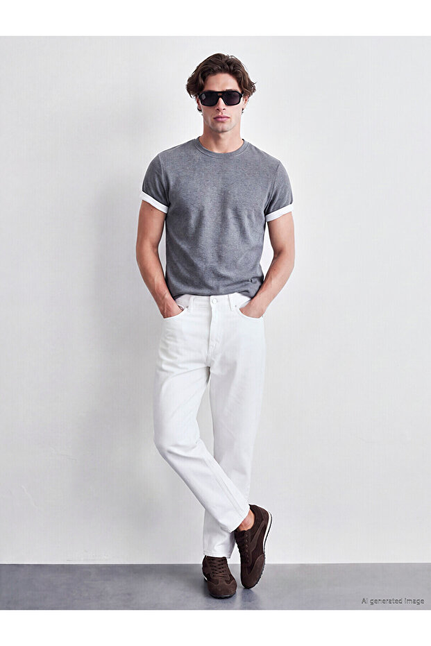 Nevavm Regular Fit Men's Jean Pants with Difference