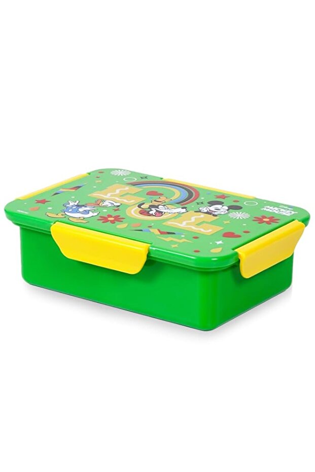 Eazy Kids Disney LOL Mickey Mouse 1/2 / 3/4 Compartment Convertible Bento Lunch Box - Green