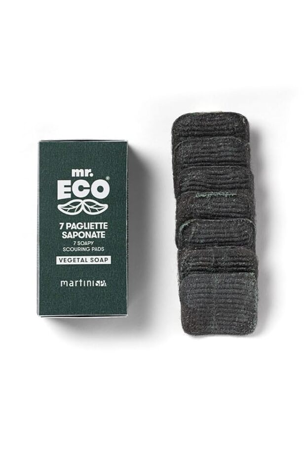 Martini Vegetal Soaped Steelwool Pads 7-Piece Set