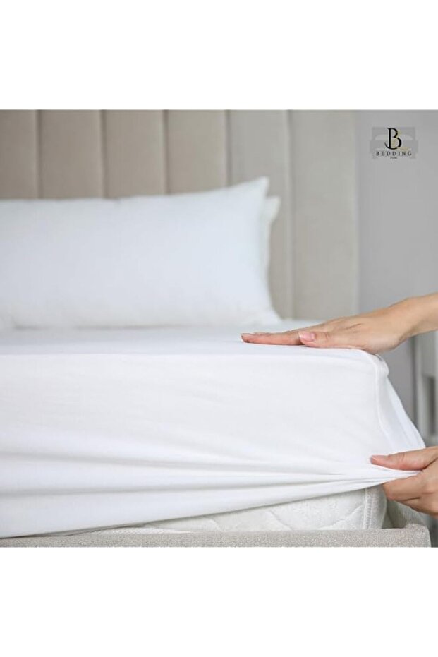 250 tc pure cotton fitted sheet size 160x200(Queen)