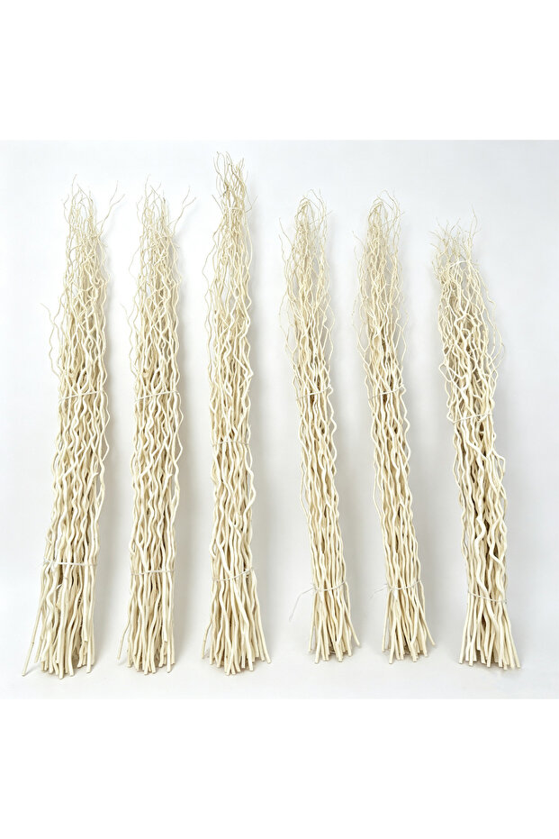 FFD Dried White Curly Willow Branches, Natural Decorative Twigs for Home & Event Styling