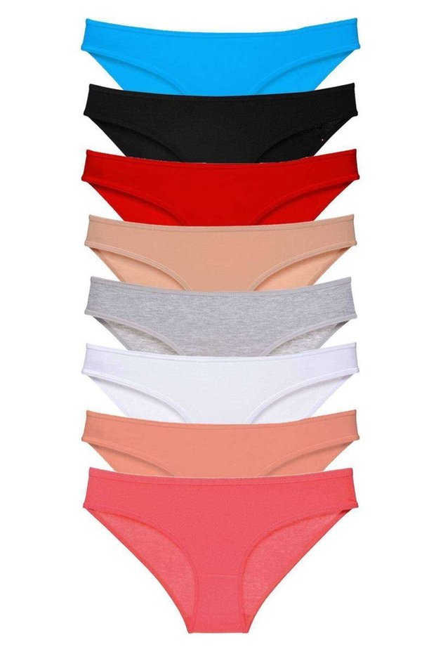 Glb-Stl41414 8 Pieces Super Eco Set Lycra Women's Slip Panties Set 2