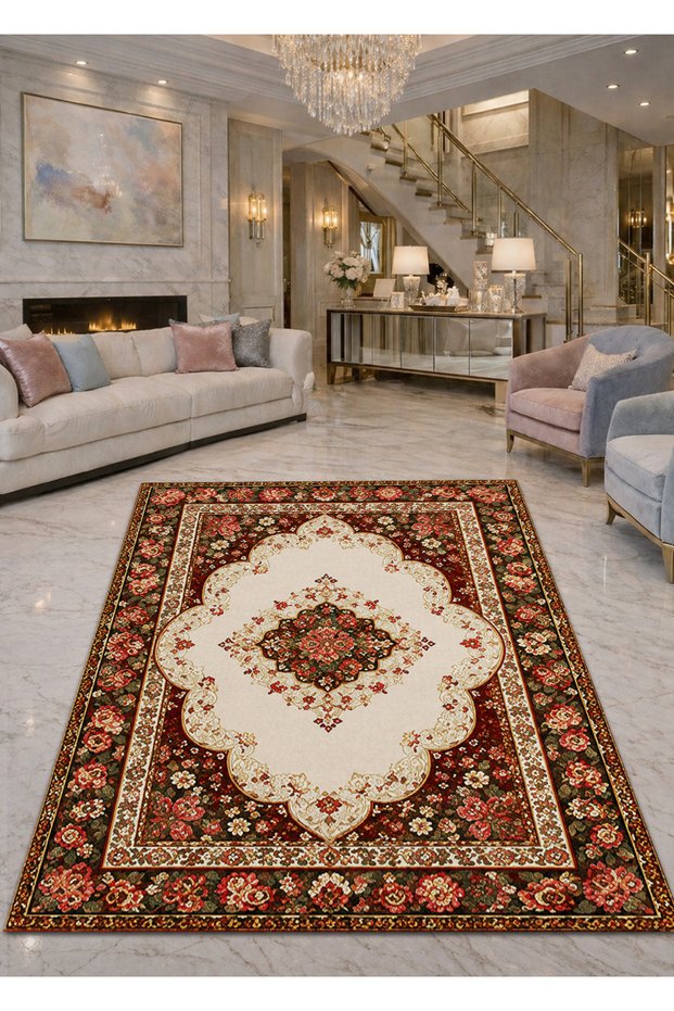 Sdt Mixed Patterned Modern Woven Base Decorative Carpet Sdtamor1465