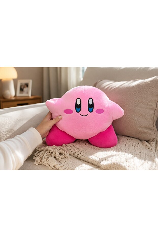 Cute Pink Plush Pillow Decorative Soft Filled Cushion for Sofa and Bed 30 cm