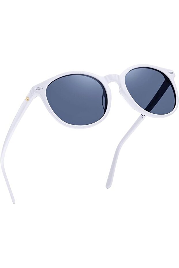 دوكو نظارة شمسية بعدسات مستقطبة بعدسات مستقطبة بعدسات دائرية كلاسيكية للنساء والرجال باطار من الاسيت