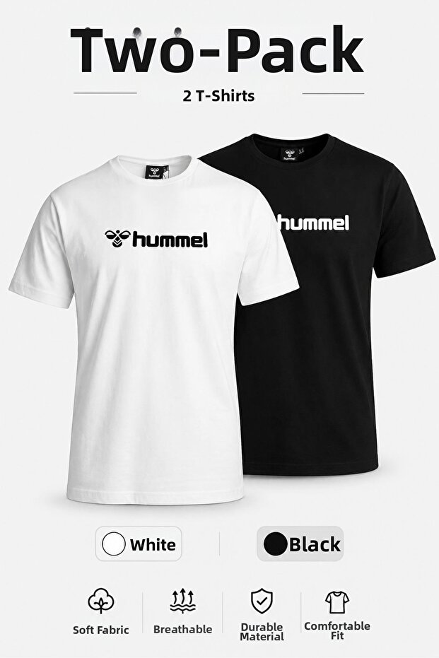 Meselan 912448 Men's Black and White Set of 2 Stylish Design
