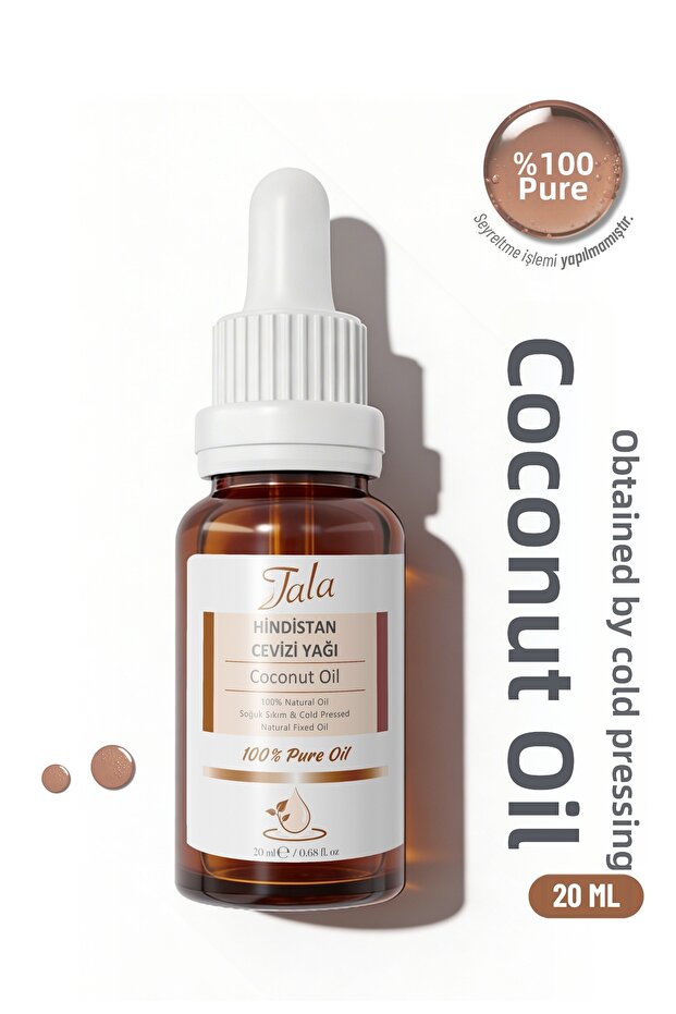 Coconut Oil 100% Pure and Natural Cold Pressed 20 ml
